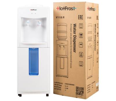 Кулер для воды HOTFROST V118 R напольный раздатчик