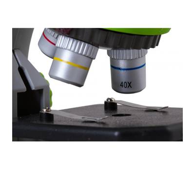 Микроскоп BRESSER Junior 70124 монокуляр 40-640x на 3 объектива зеленый