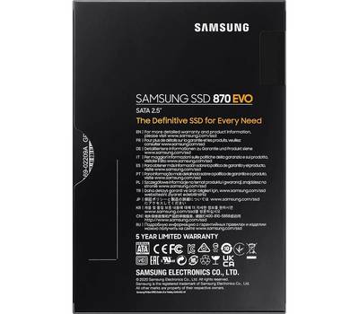 Накопитель SSD SAMSUNG 870 EVO MZ-77E4T0B/EU