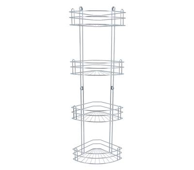 Полкa ROSENBERG RUS-385026-4 Zn для ванной 4-ярусная угловая