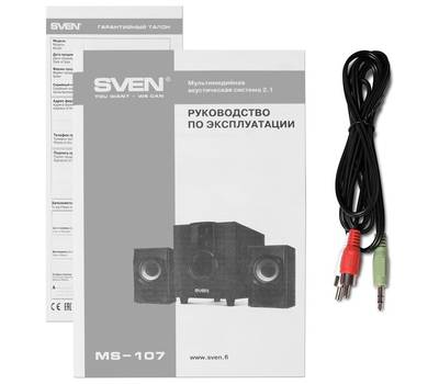 Колонки для компьютера SVEN MS-107 чёрный
