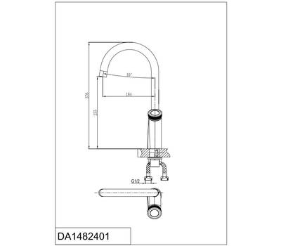 Смеситель для кухни D&K DA1482401