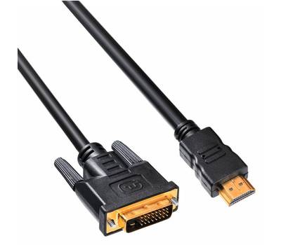 Кабель BURO HDMI-19M-DVI-D-10M HDMI (m) DVI-D (m) 10м феррит.кольца черный