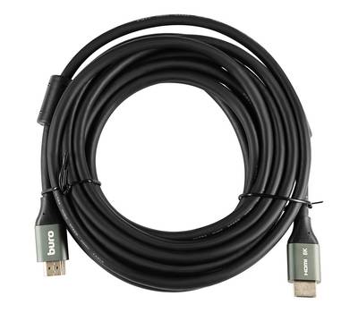 Кабель аудио-видео BURO HDMI (m)/HDMI (m) 5м. феррит.кольца Позолоченные контакты черный (BHP-