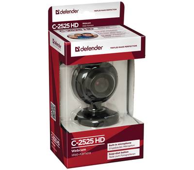 Web-камера DEFENDER (63252) C-2525HD, кнопка с фото