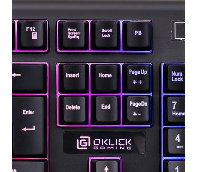Клавиатура проводная OKLICK 717G BLACK DEATH