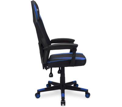 Офисное кресло OKLICK 121G-черный/синий сиденье черный/синий искусст.кожа/сетка с подголов. крестов.