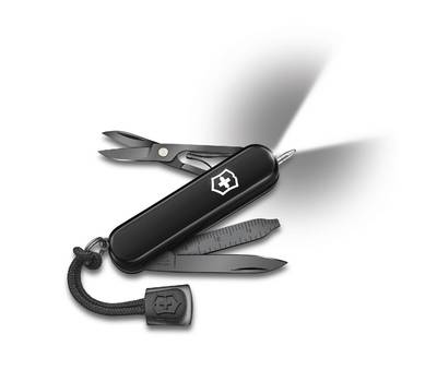 Нож перочинный VICTORINOX Lite Onyx Black (0.6226.31P) 58мм 8функц. черный подар.коробка.