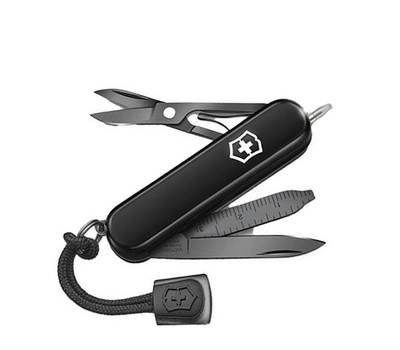 Нож перочинный VICTORINOX Lite Onyx Black (0.6226.31P) 58мм 8функц. черный подар.коробка.