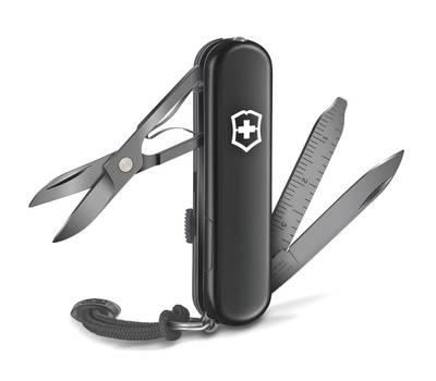 Нож перочинный VICTORINOX Lite Onyx Black (0.6226.31P) 58мм 8функц. черный подар.коробка.