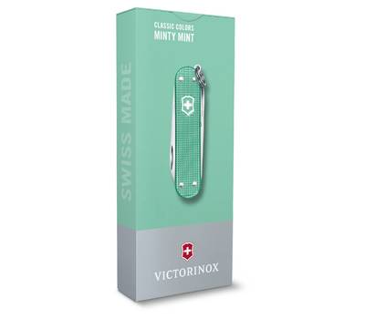 Нож перочинный VICTORINOX Minty Mint (0.6221.221G) 58мм 7функц. карт.коробка.