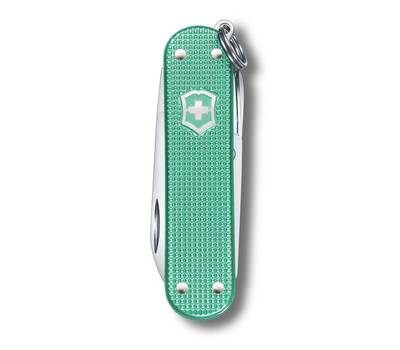 Нож перочинный VICTORINOX Minty Mint (0.6221.221G) 58мм 7функц. карт.коробка.