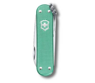 Нож перочинный VICTORINOX Minty Mint (0.6221.221G) 58мм 7функц. карт.коробка.