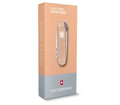 Нож перочинный VICTORINOX Fresh Peach (0.6221.202G) 58мм 7функц. карт.коробка.