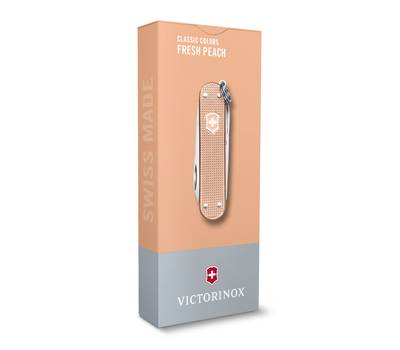 Нож перочинный VICTORINOX Fresh Peach (0.6221.202G) 58мм 7функц. карт.коробка.