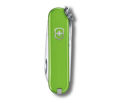 Нож перочинный VICTORINOX Smashed Avocado (0.6223.43G) 58мм 7функц.