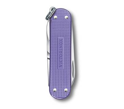 Нож перочинный VICTORINOX Electric Lavender (0.6221.223G) 58мм 7функц. карт.коробка.