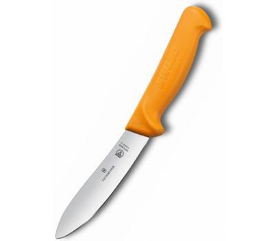 Нож кухонный VICTORINOX Swibo/(5.8429.13) стальной разделочный лезв.180мм прямая заточка желтый.