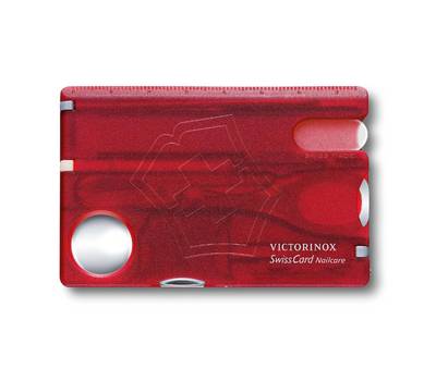 Швейцарская карта VICTORINOX 0.7240.T SwissCard Nailcare Red