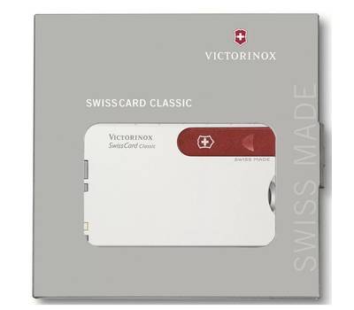 Швейцарская карта VICTORINOX Classic(0.7107)белый коробка подарочная