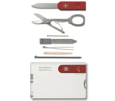 Швейцарская карта VICTORINOX Classic(0.7107)белый коробка подарочная