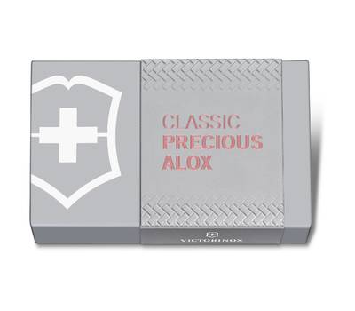 Нож перочинный Victorinox Classic Precious Alox (0.6221.405G) 58мм 5функц. розовый подар.коробка