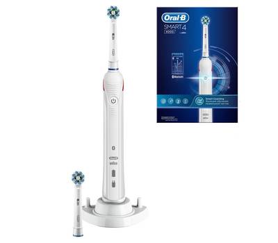 Электрическая зубная щетка ORAL-B Smart 4 4000 белый