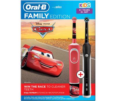 Электрическая зубная щетка ORAL-B Pro 1 700+Kids Cars