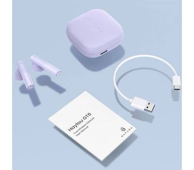 Наушники беспроводные XIAOMI HAYLOU GT6 PURPLE