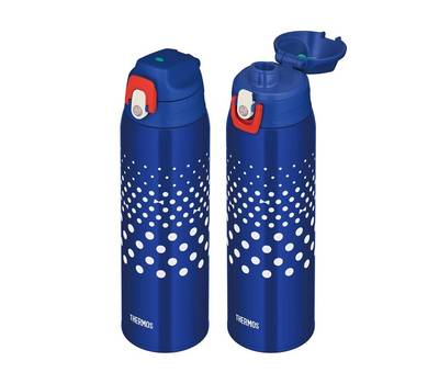 Термос THERMOS кружка (2 крышки) FJJ-1000 WF NVD (1 литр), синяя