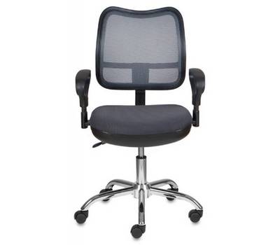 Офисное кресло БЮРОКРАТ CH-799SL темно-серый TW-04 TW-12 крестовина металл хром
