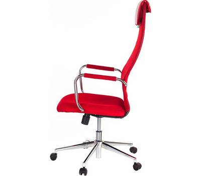 Офисное кресло БЮРОКРАТ KB-9N красный TW-35N TW-97N сетка с подголов. крестовина металл хром