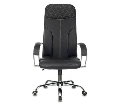 Офисное кресло БЮРОКРАТ CH-608SL/ECO черный эко.кожа крестовина металл хром