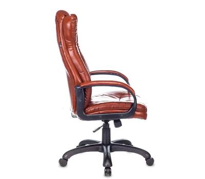 Офисное кресло БЮРОКРАТ CH-879N коричневый Boroko-37 эко.кожа крестовина пластик