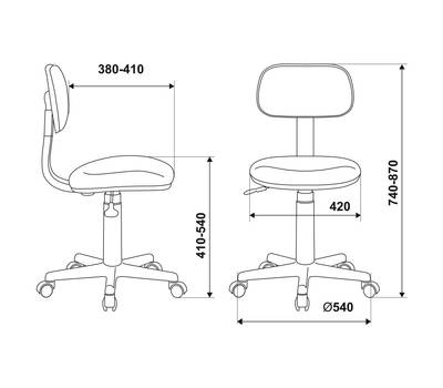 Офисное кресло БЮРОКРАТ CH-W201NX белый раскраска крестовина пластик пластик белый