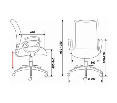 Офисное кресло БЮРОКРАТ CH-599/DB/TW-10N