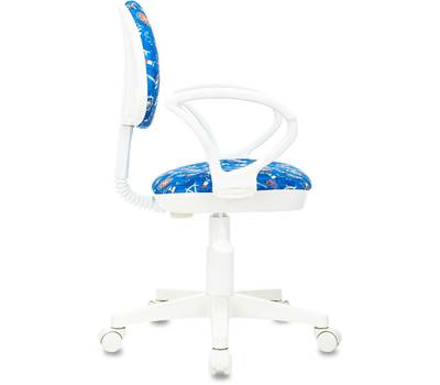 Офисное кресло БЮРОКРАТ KD-3/WH/ARM синий морская тематика sea крестовина пластик пластик белый