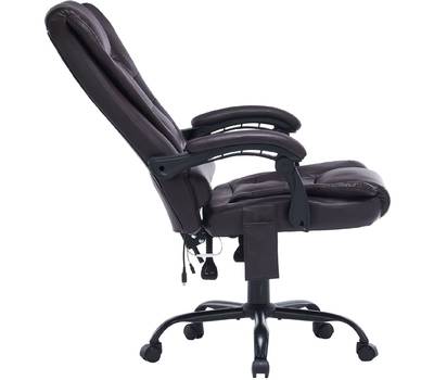 Офисное кресло CACTUS CS-CHR-OC03M-BR темно-коричневый эко.кожа с подголов. крестов.