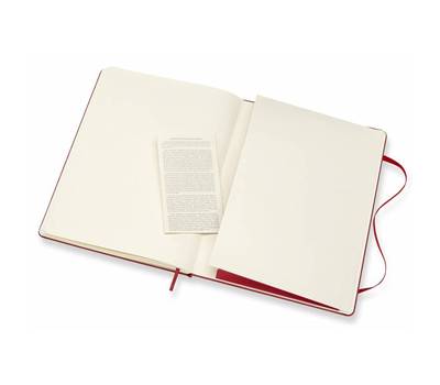 Блокнот карманный MOLESKINE QP092F2 Classic XL, 192 стр., красный, нелинованный