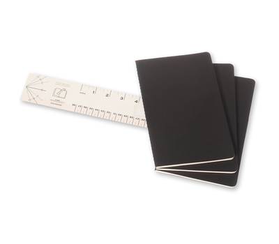 Блокнот карманный MOLESKINE QP318 Large 130х210мм обложка картон 80стр. нелинованный черный.