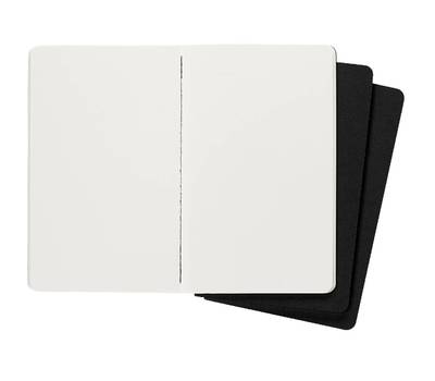 Блокнот карманный MOLESKINE QP318 Large 130х210мм обложка картон 80стр. нелинованный черный.