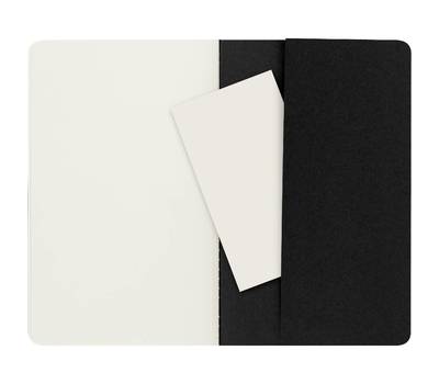 Блокнот карманный MOLESKINE QP318 Large 130х210мм обложка картон 80стр. нелинованный черный.