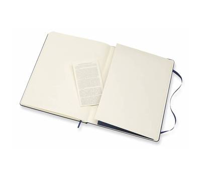 Блокнот карманный MOLESKINE QP090B20 XLarge 190х250мм 192стр. линейка твердая обложка синий.