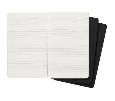 Блокнот письменный MOLESKINE CAHIER JOURNAL QP316 Large 130х210мм обложка картон 80стр. линейка черн