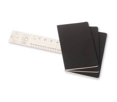 Блокнот письменный MOLESKINE CAHIER JOURNAL QP316 Large 130х210мм обложка картон 80стр. линейка черн