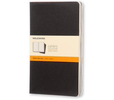 Блокнот письменный MOLESKINE CAHIER JOURNAL QP316 Large 130х210мм обложка картон 80стр. линейка черн