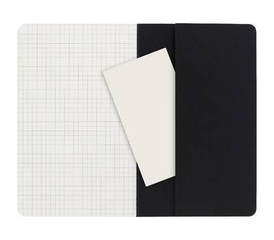 Блокнот письменный MOLESKINE CAHIER JOURNAL QP317 Large 130х210мм обложка картон 80стр. клетка черны