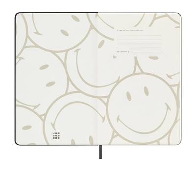 Блокнот письменный MOLESKINE LE SMILEY LESMILEYNTBK Large 130х210мм обложка текстиль 176стр. линейка