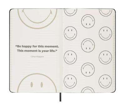 Блокнот письменный MOLESKINE LE SMILEY LESMILEYNTBK Large 130х210мм обложка текстиль 176стр. линейка