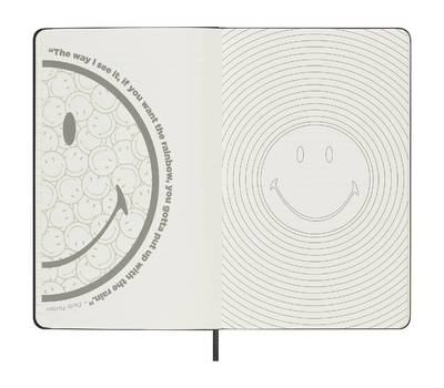 Блокнот письменный MOLESKINE LE SMILEY LESMILEYNTBK Large 130х210мм обложка текстиль 176стр. линейка